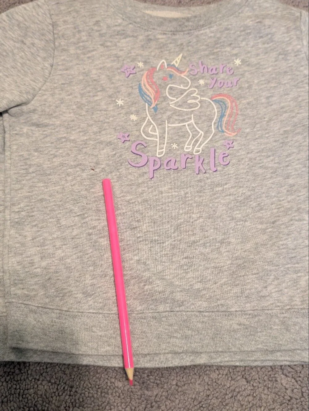 Garanimals Unicorn Sparkle Sweatshirts And Bottoms 18 24 Month FLAWED